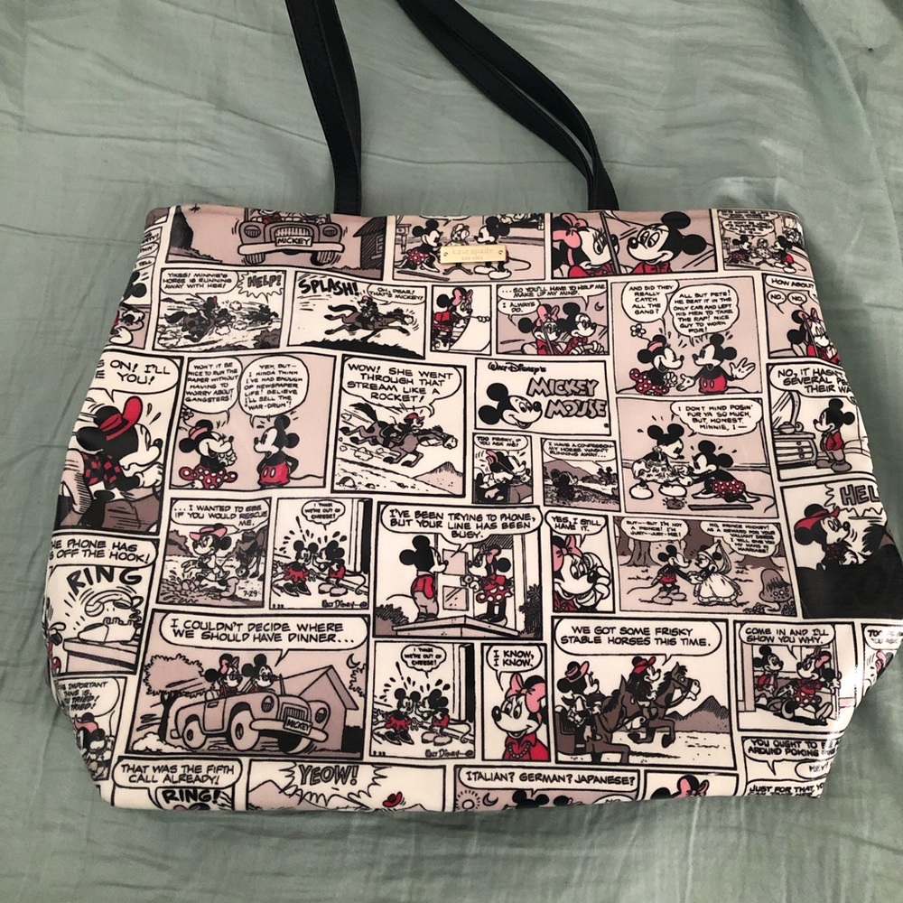 Kate Spade Mickey & Minnie Mouse Comic Strip tote
